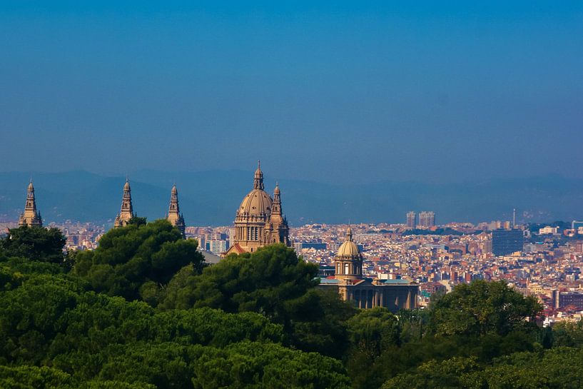 Barcelona uitzicht vanaf Montjuic von Tessa Louwerens