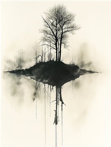Island with trees
