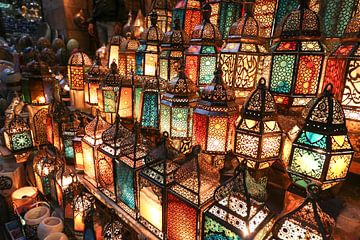 Lanterns at the market of Cairo by The Book of Wandering