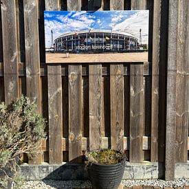 Klantfoto: Het Feijenoord Stadion in Rotterdam van MS Fotografie | Marc van der Stelt, op canvas