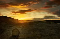 Geysir bij zonsondergang van Edwin van Wijk thumbnail