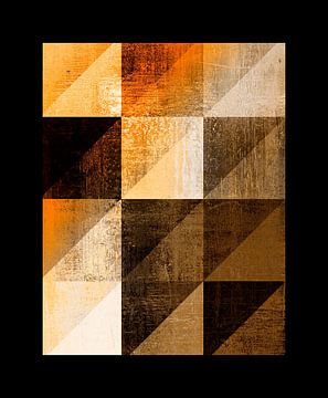 Abstrakte Geometrische Formen Retro III von FRESH Fine Art