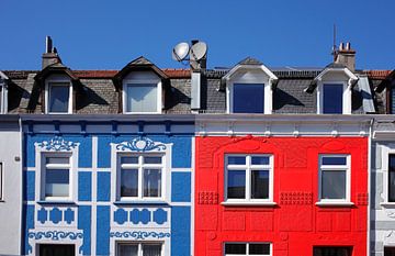 Colorful old Bremen row houses
