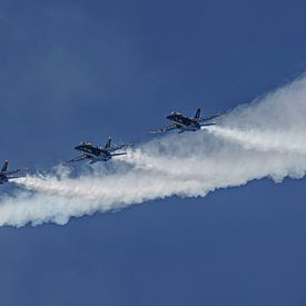 Vier op een rij, Blue Angels in actie! van Jaap van den Berg