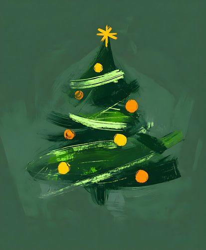 Arbre de Noël vert