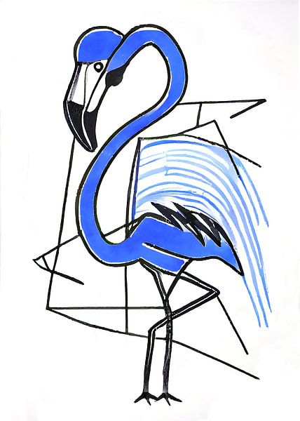 Flamingo blue by Bianca ter Riet