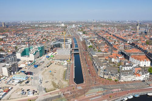Delft, vue d'ensemble Zone ferroviaire printemps 2020