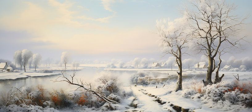 Wintermalerei 2975 von Blickfänger Gemälde