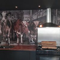 Klantfoto: Koeien in oude koeienstal van Inge Jansen, als naadloos behang