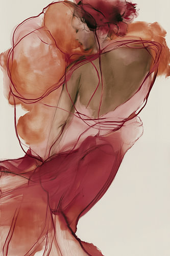 Blossoming Woman – modern abstract
