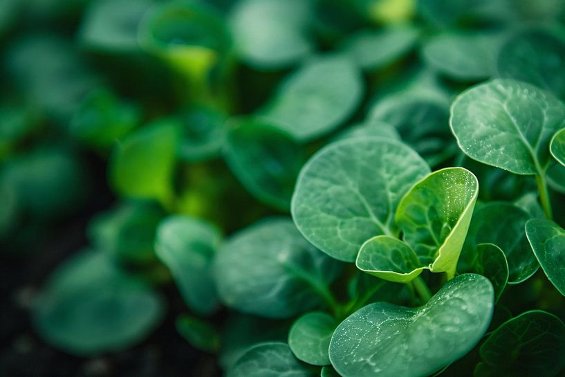 Close-up of green shoots with depth by Imperial Art House