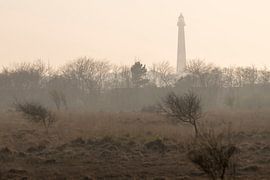 Abstracte foto van de vuurtoren van Ameland