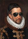 Willem I met zonnebril, prins van Oranje - Fela de Wit van Marieke de Koning thumbnail