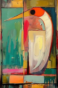 Vogel | Modern Werk van Abstract Schilderij