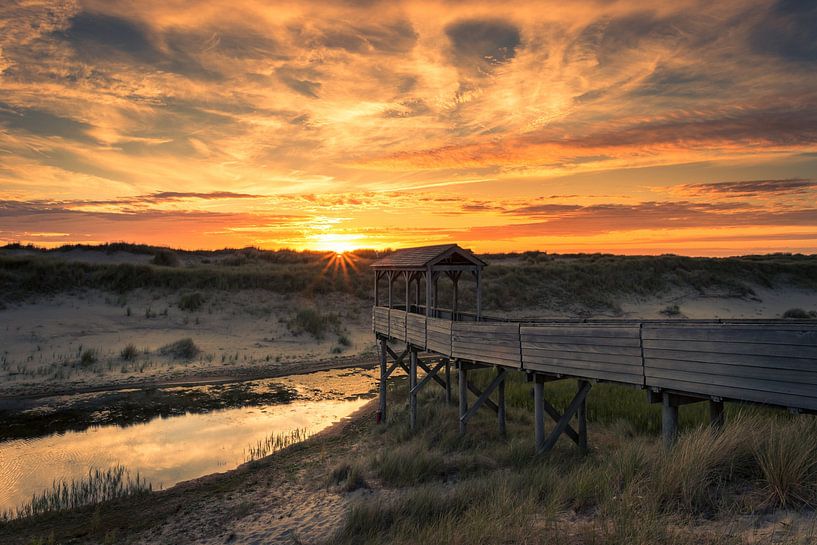 View of jetty with roof by peterheinspictures