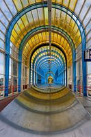 Vordach der Nelson-Mandela-Brücke in Zoetermeer