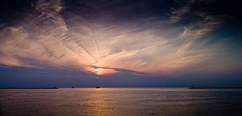 Coucher de soleil à IJmuiden