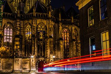 Grote Kerk Dordrecht vanaf de Grotekerksbuurt van Lizanne van Spanje