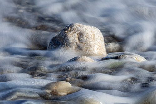 Flowing Silk around Restful Coastal Stones
