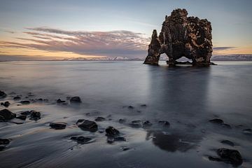 Dinosaur rock in Iceland (Hvitserkur) 1 by Albert Mendelewski