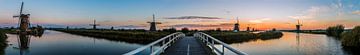 Panorama de onze Moulins à vent a kinderdijk sur Daan Kloeg