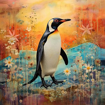 Goldene Pinguin-Stunden von Wunderbare Kunst