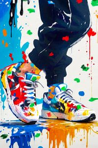 The Painted Sneakers by Arjen Roos