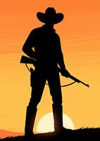 Silhouette am Horizont