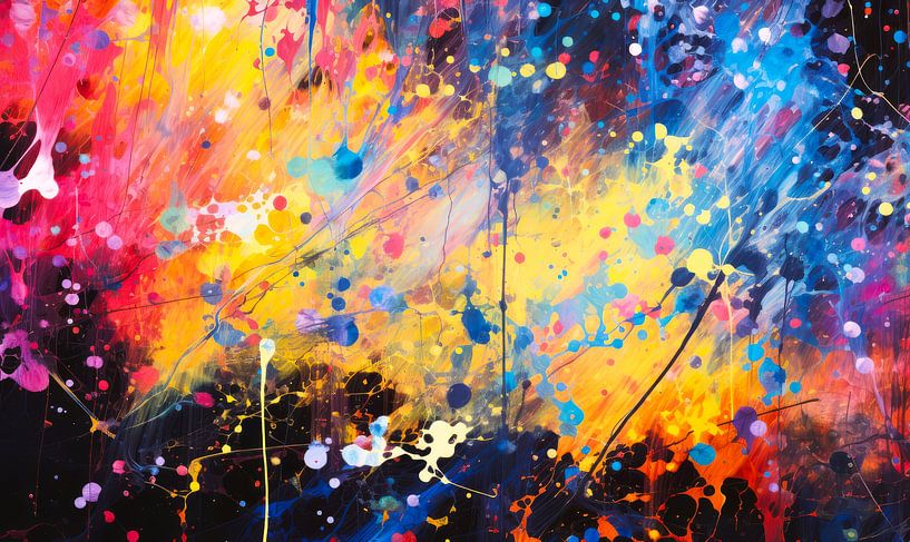 Dynamisch abstract van Virgil Quinn - Decorative Arts