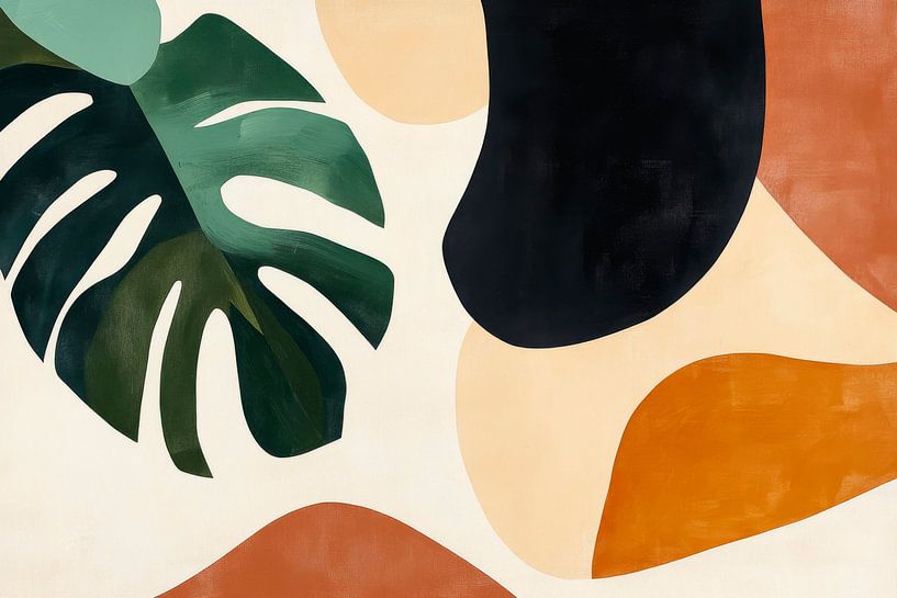 Abstrakte Pflanzenlandschaft von Poster Art Shop