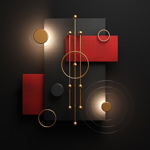 Formenchaos 1 Schwarz-Rot-Gold