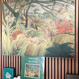 Klantfoto: Tijger in een tropische storm (verrast!), Henri Rousseau, als ArtFrame