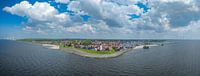 Urk aerial view on the former island at the IJsselmeer  by Sjoerd van der Wal Photography thumbnail