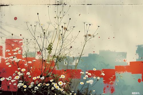 Zomerbloemen landschap