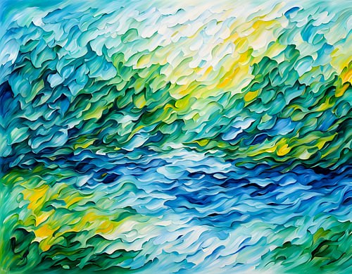 Organic Flow Wave Abstraction