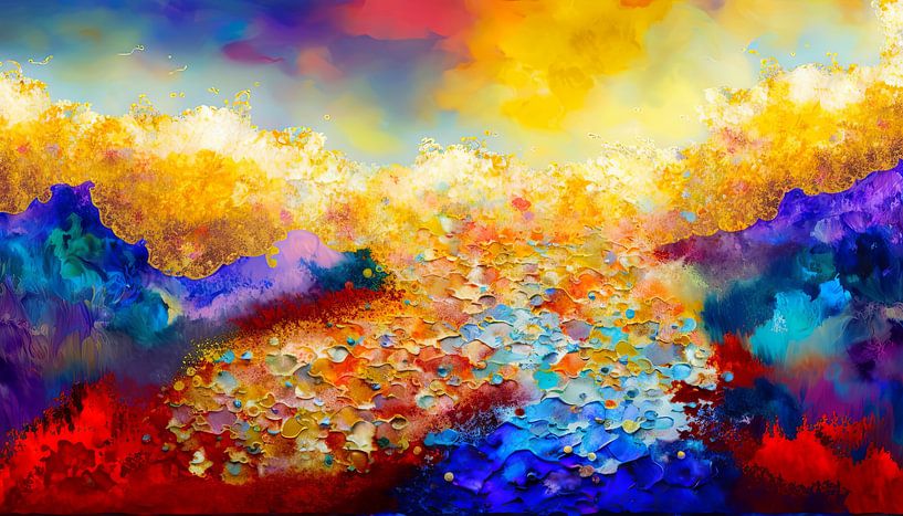 Farben Urknall Digitale Kunst Fantasie von Preet Lambon