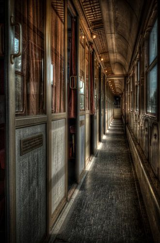 Ein Zugwaggon wie der Orient-Express