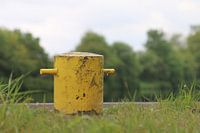 Yellow bollard