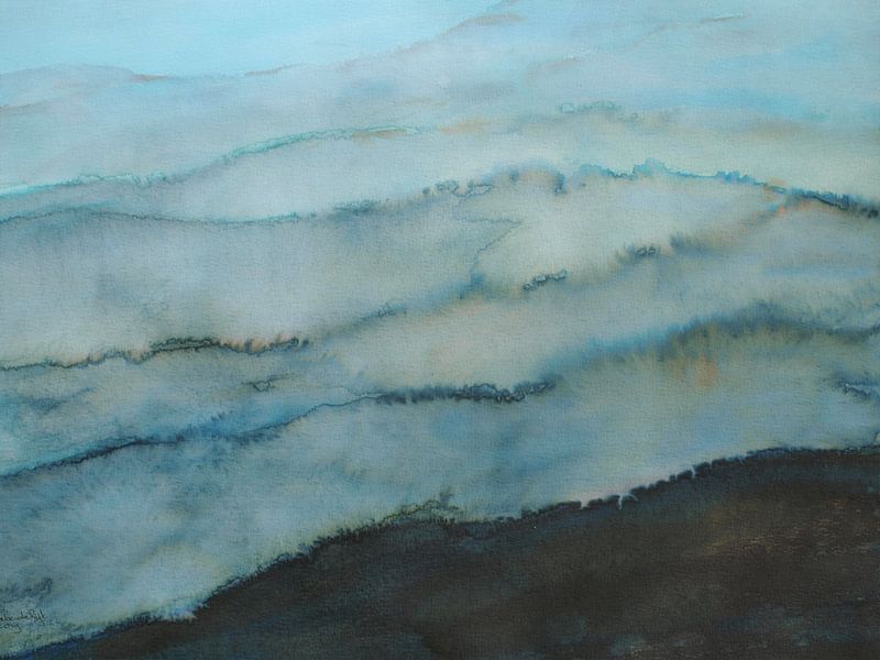 Blaue Berge von Ineke de Rijk