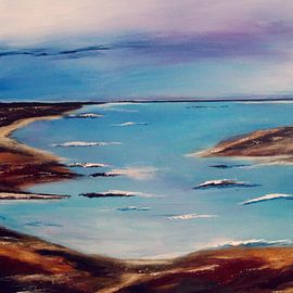 Abstract Norwegian seascape by Alie ten Hove