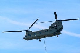 Helicopter with water bucket for wildfire fighting by Sjoerd van der Wal Photography