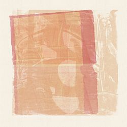 Abstracte wabi-sabi-kunst in lichte, aardse kleuren
