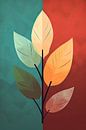 Abstract Botanical Art - Leaves by Peter Balan thumbnail