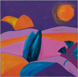 Colorfield Landscape by RietjeArt