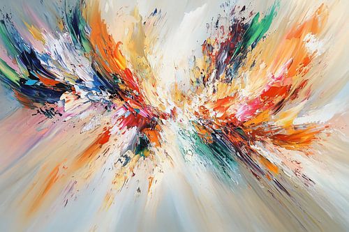 Explosion d'art abstrait coloré sur Imperial Art House