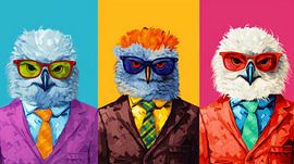 Warhol: Uilen in Pak van ByNoukk