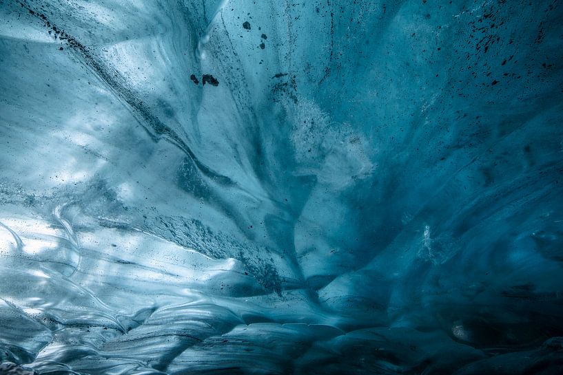 Abstract ice cave by Thomas Kuipers