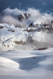 Dolomites Groupe Cadini dans la neige