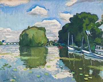 Seine bij Poissy, Albert Marquet, 1908 van Atelier Liesjes