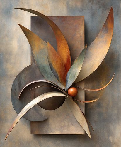 Abstracte Bloem JG08 van Jacky